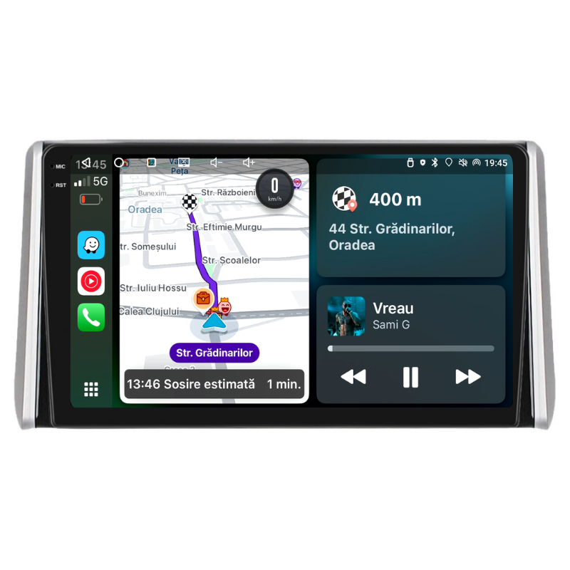 Navigatie Toyota RAV4 (2018+), Ecran 10 inch, Carplay / Android auto, Youtube, Waze