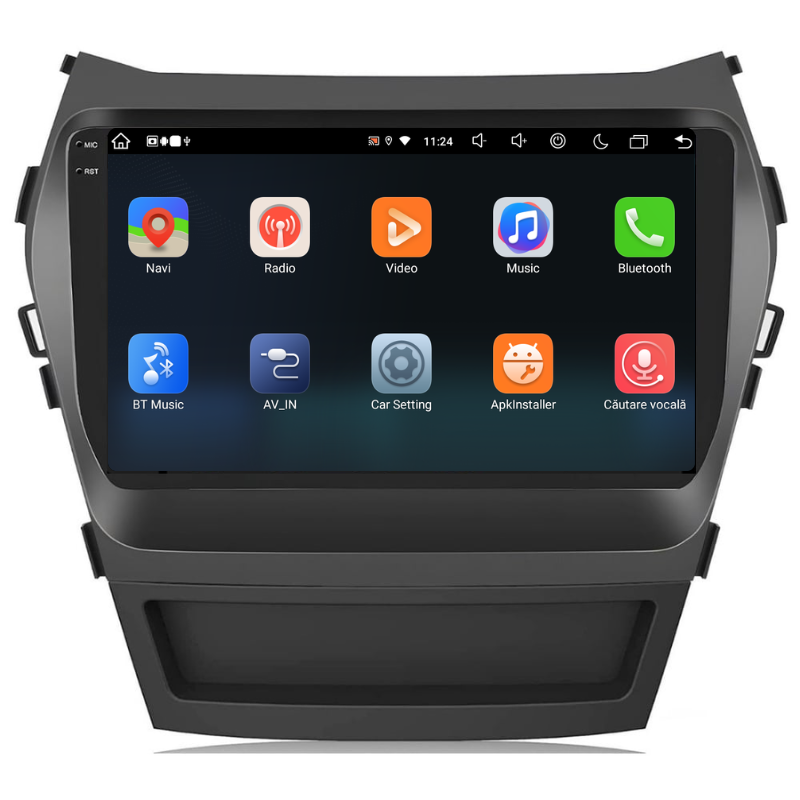 Navigatie Hyundai Santa Fe IX45 (2010-2018), Ecran 9 inch, Carplay / Android auto, Youtube, Waze