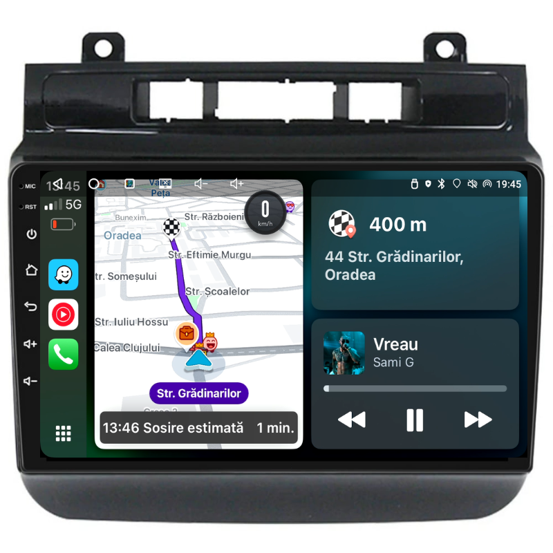 Navigatie Volkswagen Touareg 7p (2010-2018), Ecran 9 inch, Carplay / Android auto, Youtube, Waze