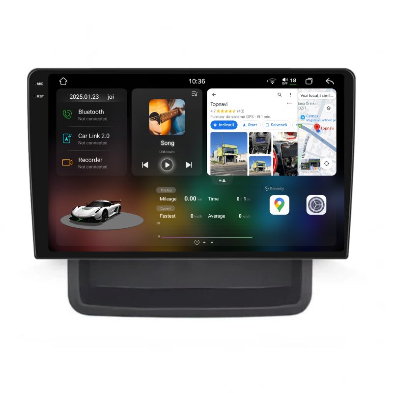 Navigatie Renault Trafic (2010-2014), Ecran 10 inch, Carplay / Android auto, Youtube, Waze