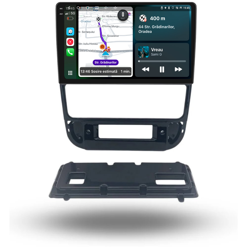 Navigatie Peugeot 406 (1999-2004), Ecran 9 inch, Carplay / Android auto, Youtube, Waze