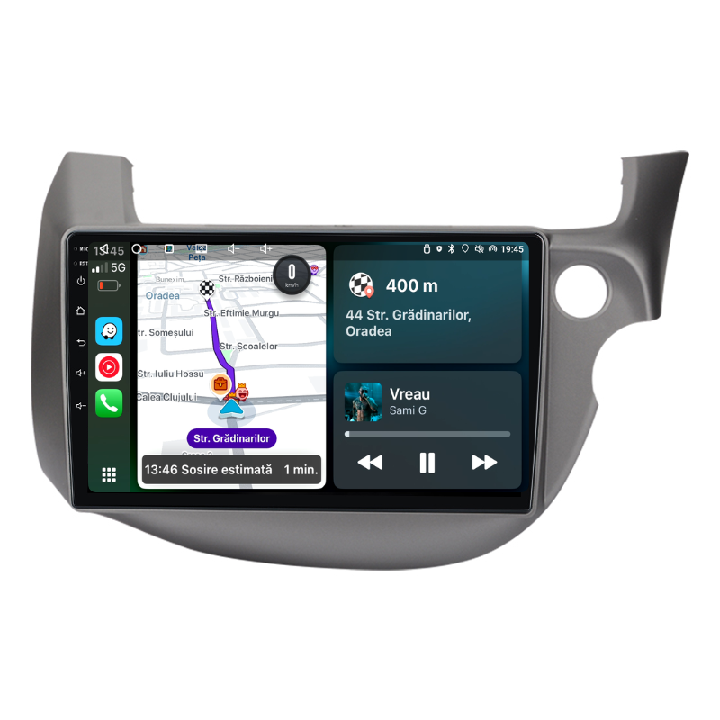 Navigatie Honda Jazz / Fizz (2008-2013), Ecran 10 inch, Carplay / Android auto, Youtube, Waze
