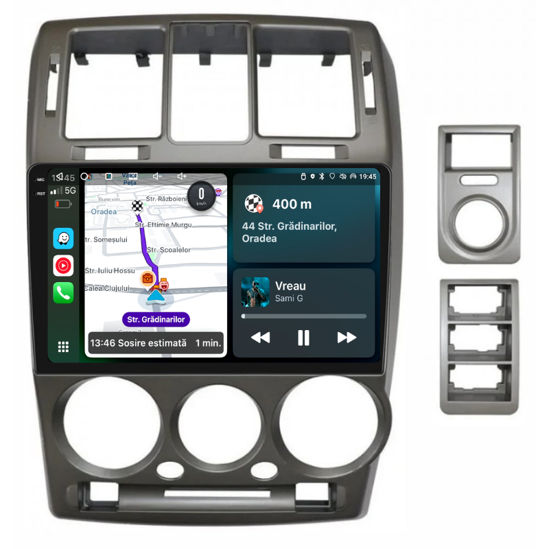 Navigatie Hyundai Getz (2002-2011), Ecran 9 inch, Carplay / Android auto, Youtube, Waze
