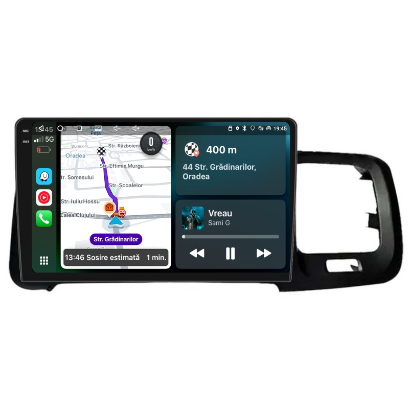 Navigatie Volvo S60 V60 (2014-2018), Ecran 9 inch, Carplay / Android auto, Youtube, Waze