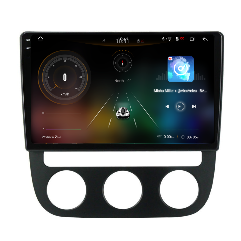 Navigatie Volkswagen Golf 5 (2004-2009), Android, Ecran 10", Carplay / Android auto, Clima Auto