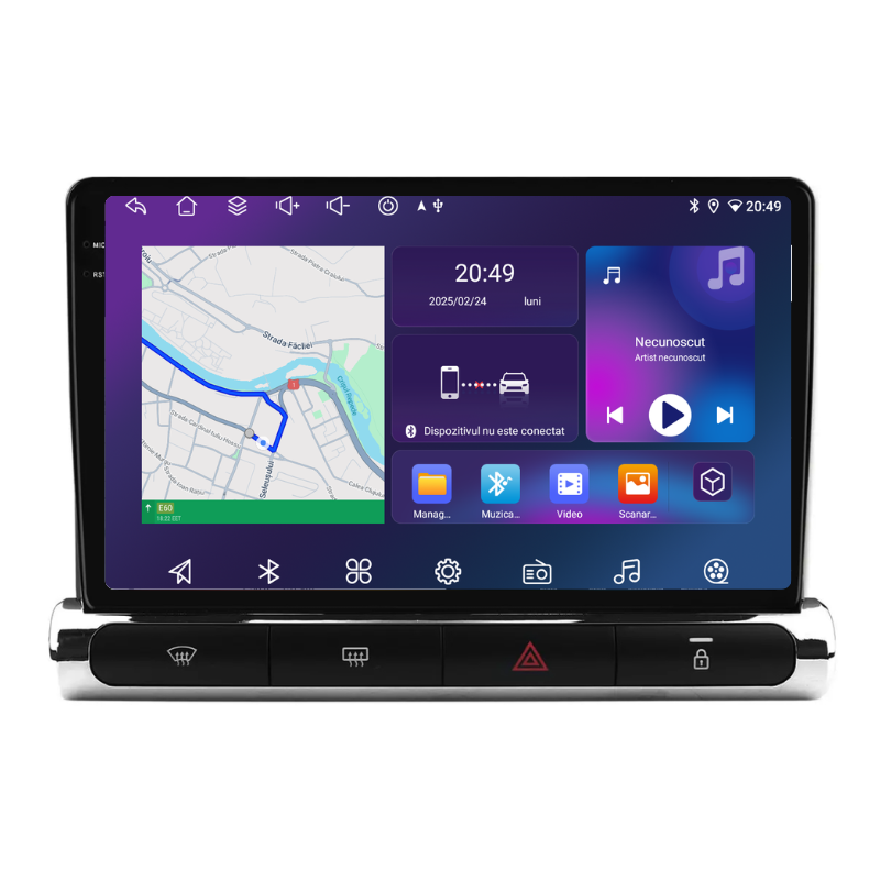 Navigatie Citroen C3 / C3 Aircross (2016-2024), Ecran 9 inch, Carplay / Android auto, Youtube, Waze