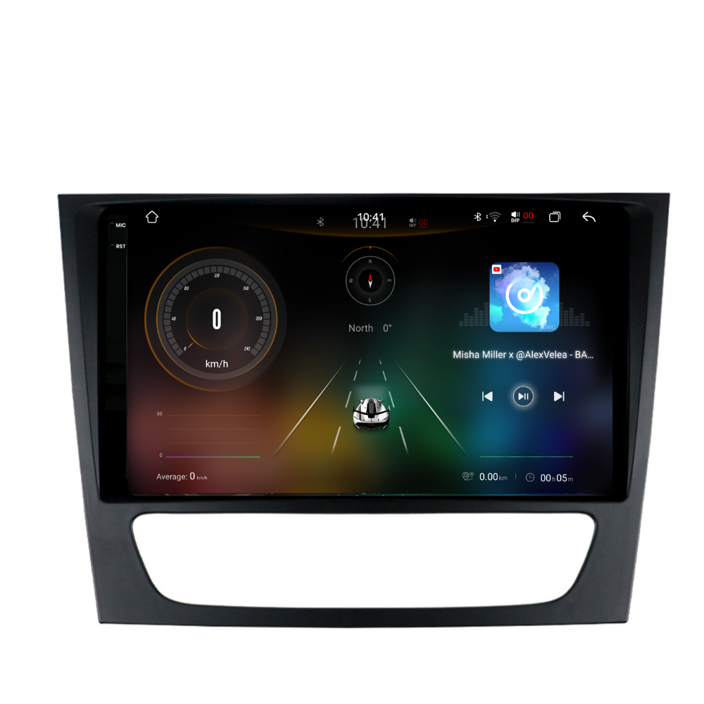 Navigație Mercedes E-Class w211 (2002-2009), Ecran 9", Carplay / Android Auto