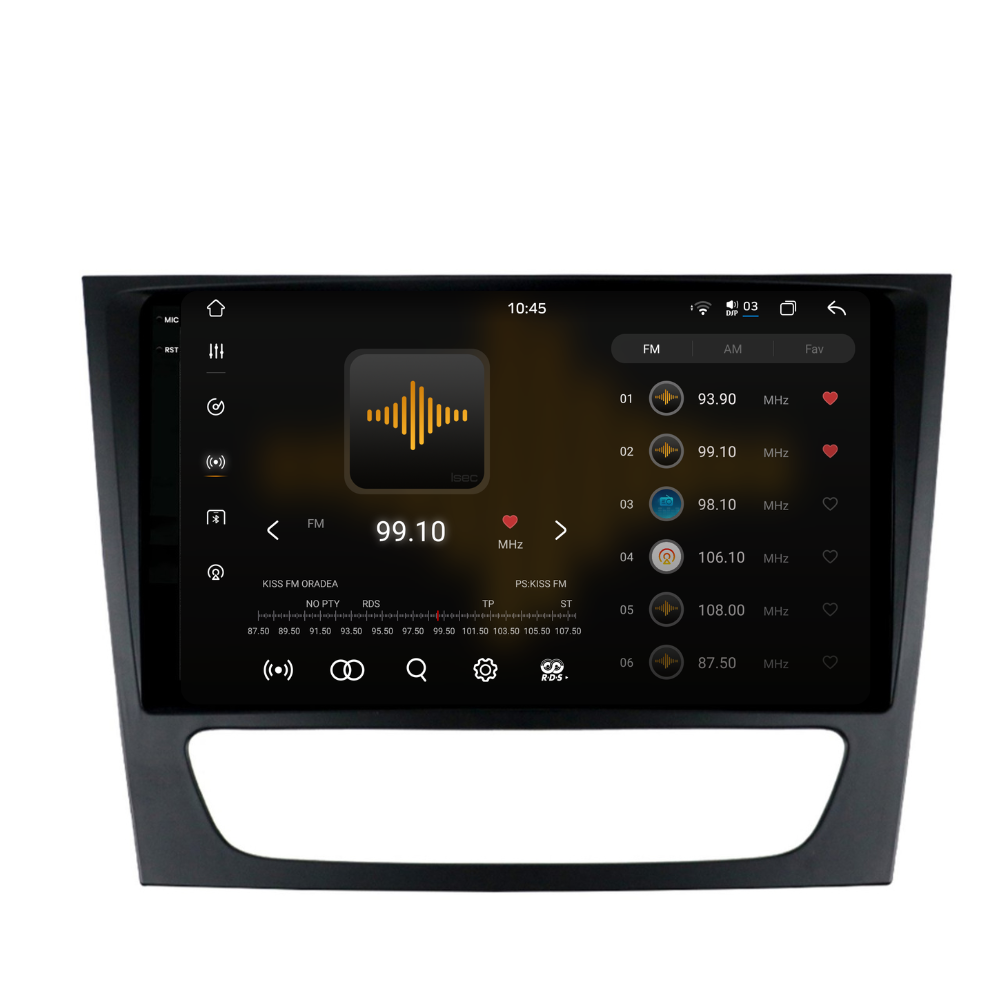 Navigație Mercedes E-Class w211 (2002-2009), Ecran 9", Carplay / Android Auto