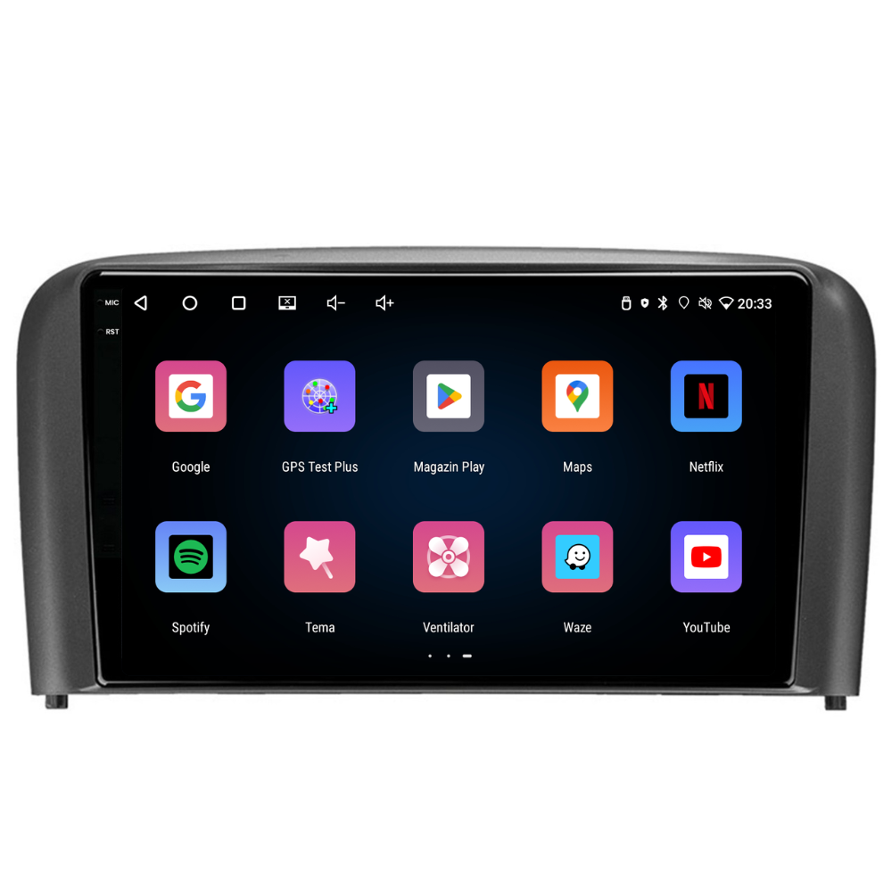 Navigatie Volvo S80 (1998-2004), Ecran 9 inch, Carplay / Android auto, Youtube, Waze