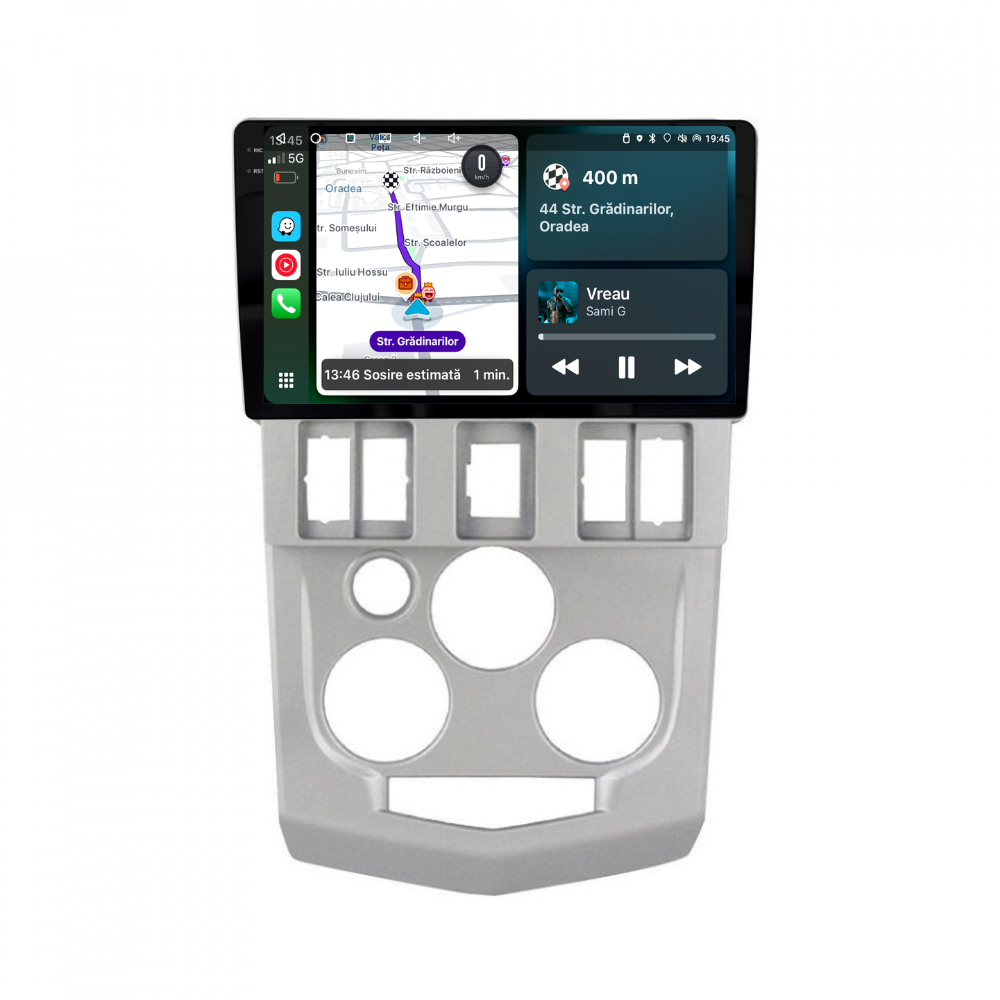 Navigatie Dacia Logan 1 (2004-2008), Android, Ecran 9", Carplay / Android auto