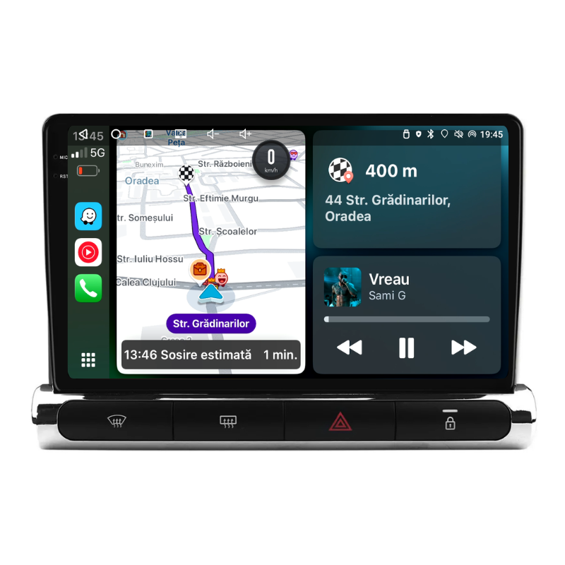 Navigatie Citroen C3 / C3 Aircross (2016-2024), Ecran 9 inch, Carplay / Android auto, Youtube, Waze