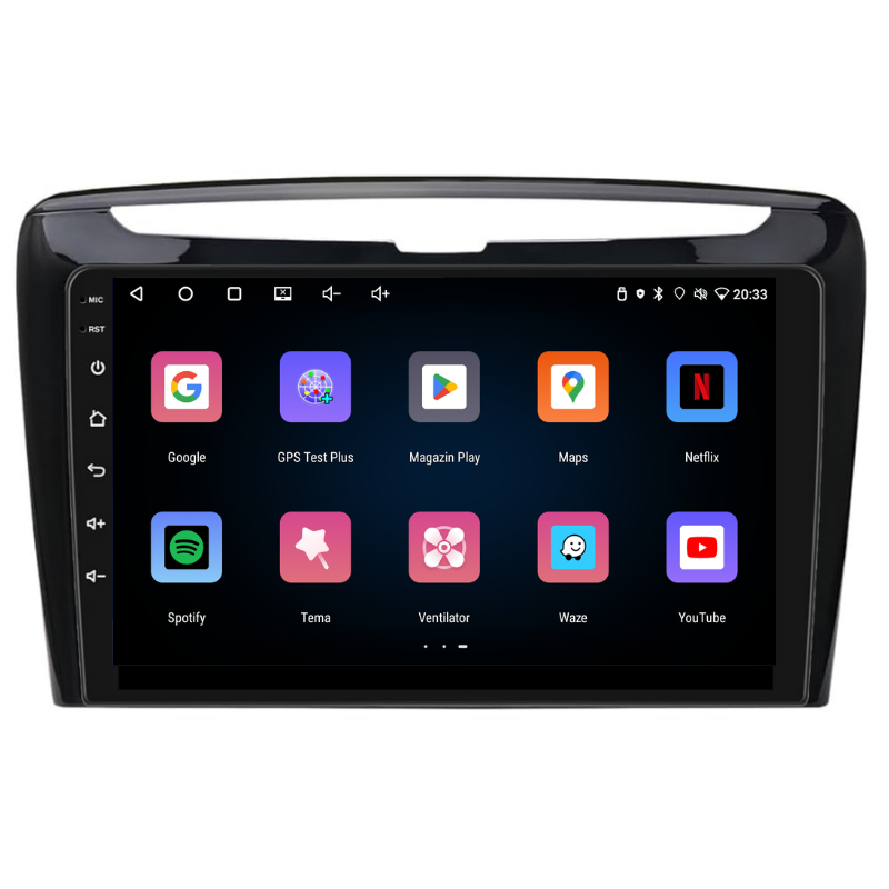 Navigatie Lancia Ypsilon (2012-2020), Ecran 9 inch, Carplay / Android auto, Youtube, Waze