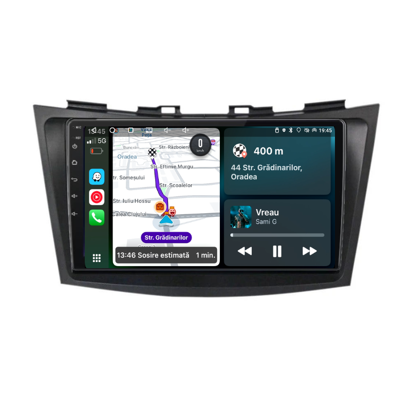 Navigatie Suzuki Swift (2010-2017), Ecran 9 inch, Carplay / Android auto, Youtube, Waze