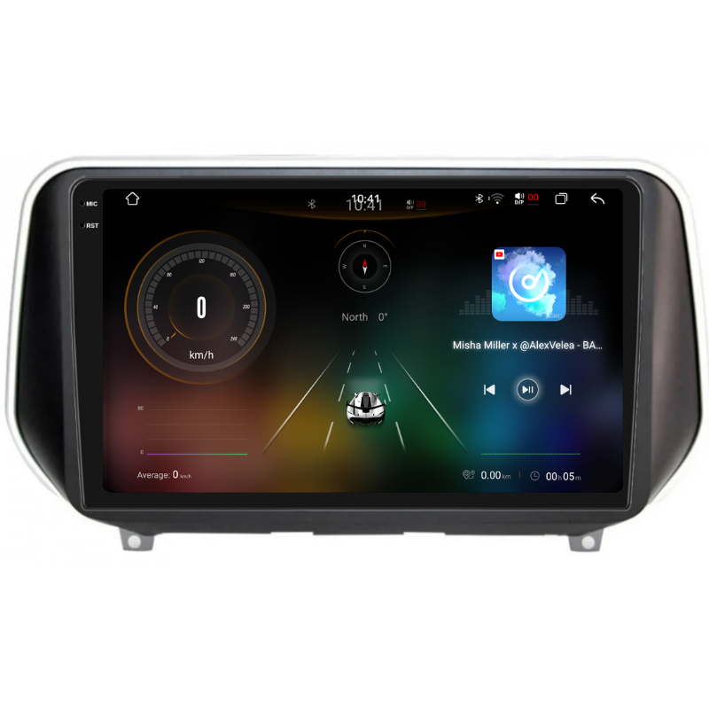 Navigatie Hyundai Santa Fe (2018+), Ecran 10 inch, Carplay / Android auto, Youtube, Waze