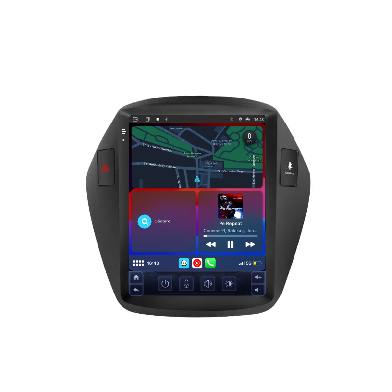Navigatie Hyundai Tucson (2009-2015), Ecran tip tesla 9,7 inch, Carplay / Android auto, Youtube, Waze