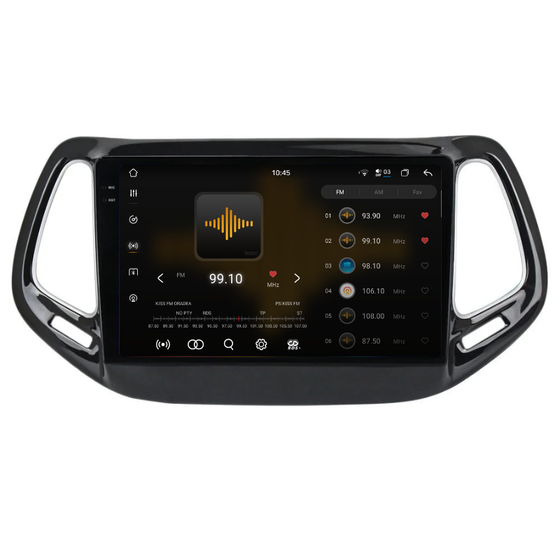 Navigatie Jepp Compass (2016-2021), Ecran 10 inch, Carplay / Android auto, Youtube, Waze