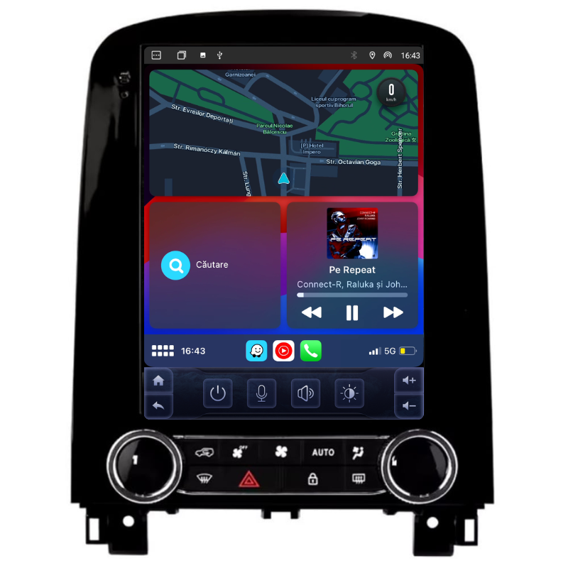 Navigatie Renault Scenic / Grand Scenic (2016-2023), Ecran tip tesla 9,7 inch, Carplay / Android auto, Youtube, Waze