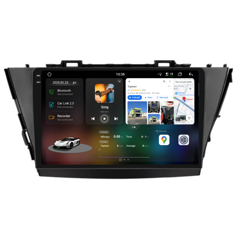 Navigatie Toyota Prius (2013-2015), Ecran 9 inch, Carplay / Android auto, Youtube, Waze