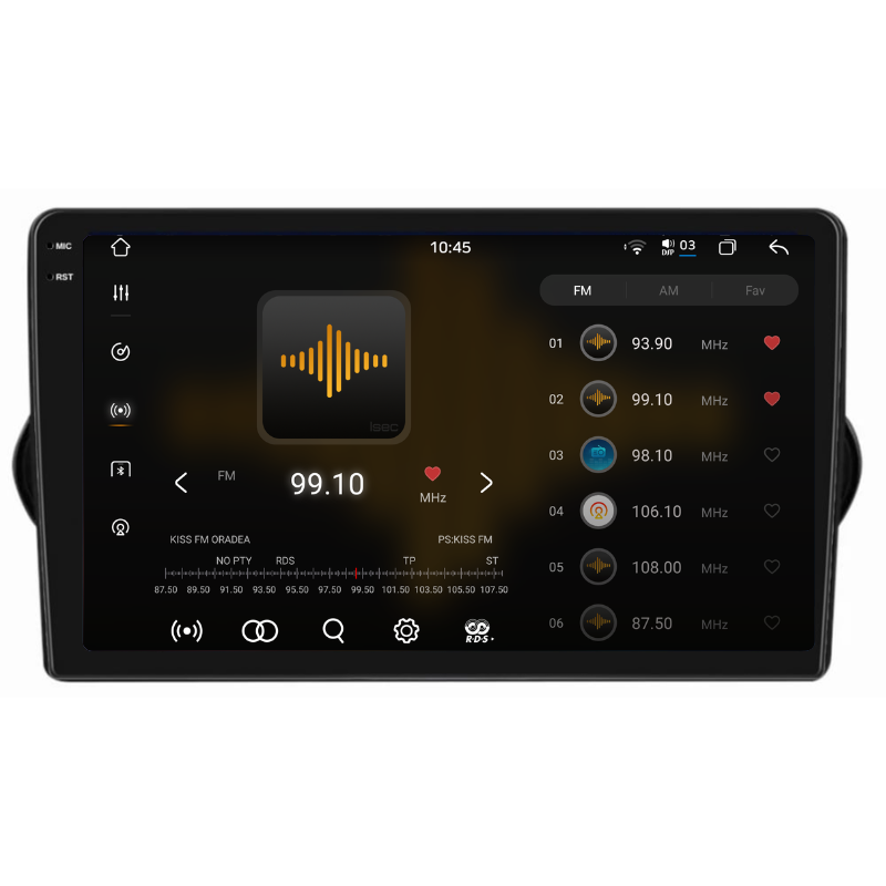 Navigatie Fiat Tipo (2015-2021), Ecran 9 inch, Carplay / Android auto, Youtube, Waze