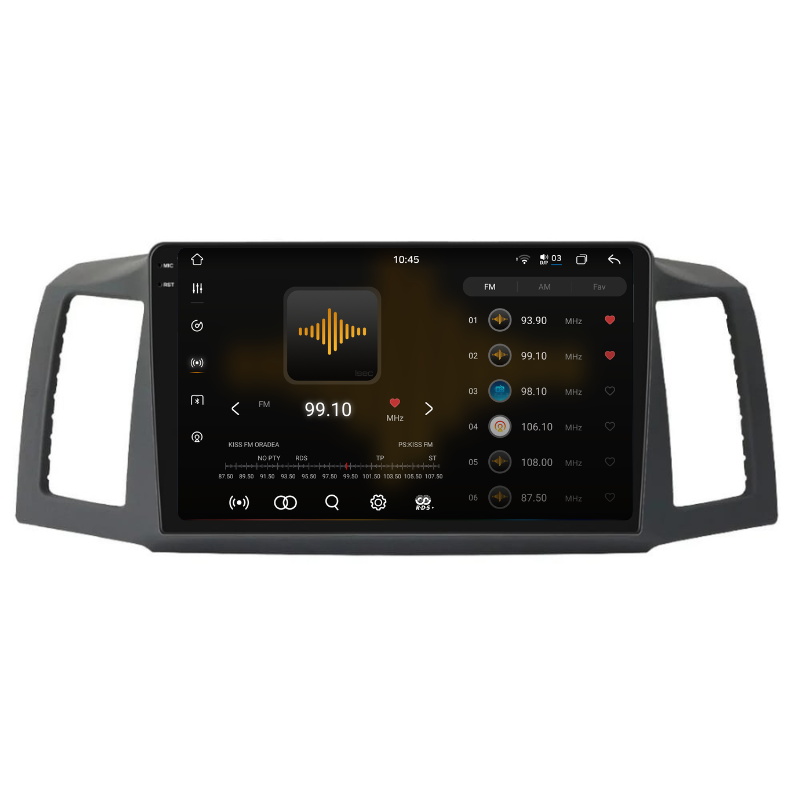 Navigatie Jeep Grand Cherokee (2004-2007), Ecran 10 inch, Carplay / Android auto, Youtube, Waze