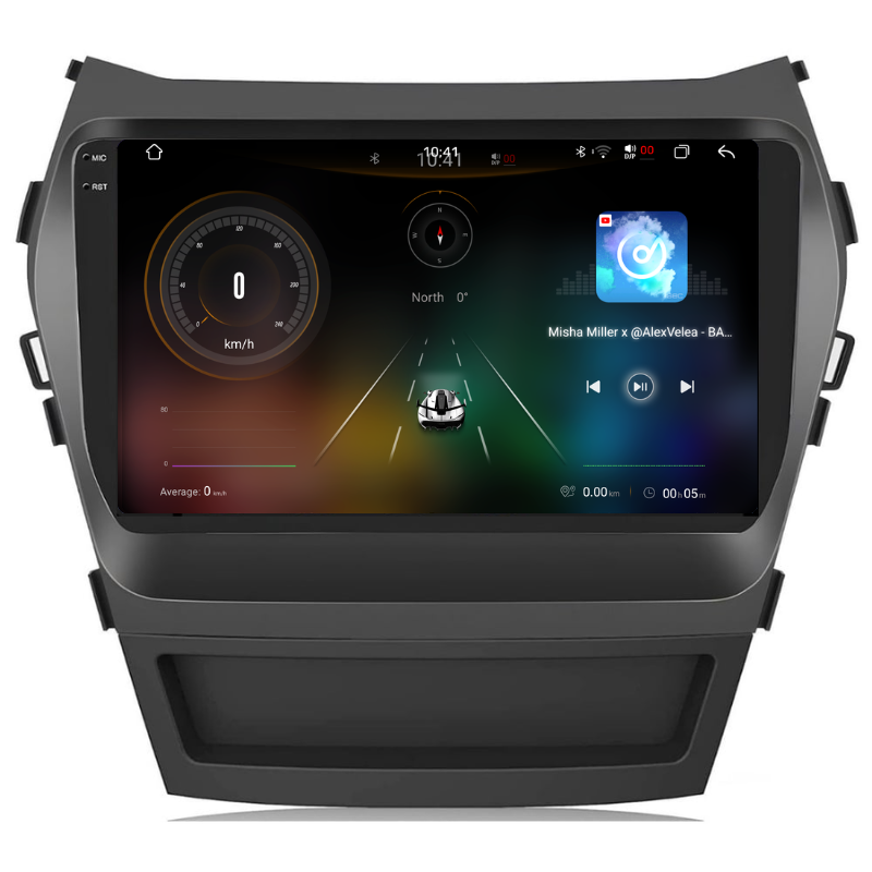 Navigatie Hyundai Santa Fe IX45 (2010-2018), Ecran 9 inch, Carplay / Android auto, Youtube, Waze