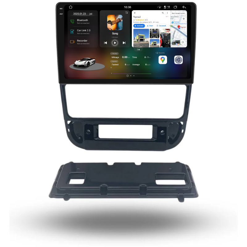 Navigatie Peugeot 406 (1999-2004), Ecran 9 inch, Carplay / Android auto, Youtube, Waze