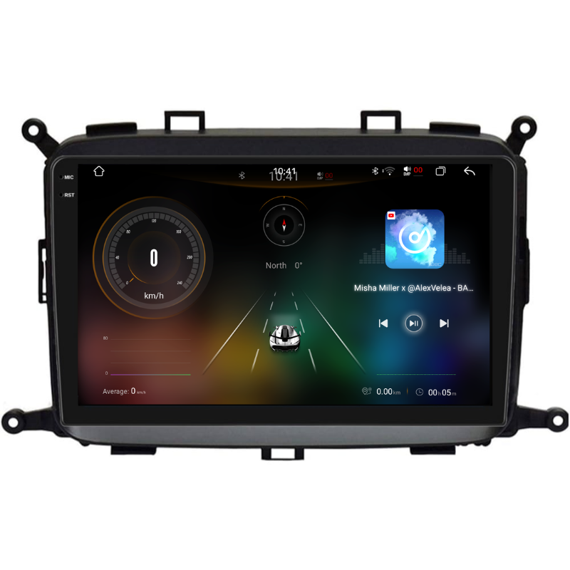 Navigatie Kia Carens (2012-2018), Ecran 9 inch, Carplay / Android Auto, Youtube, Waze