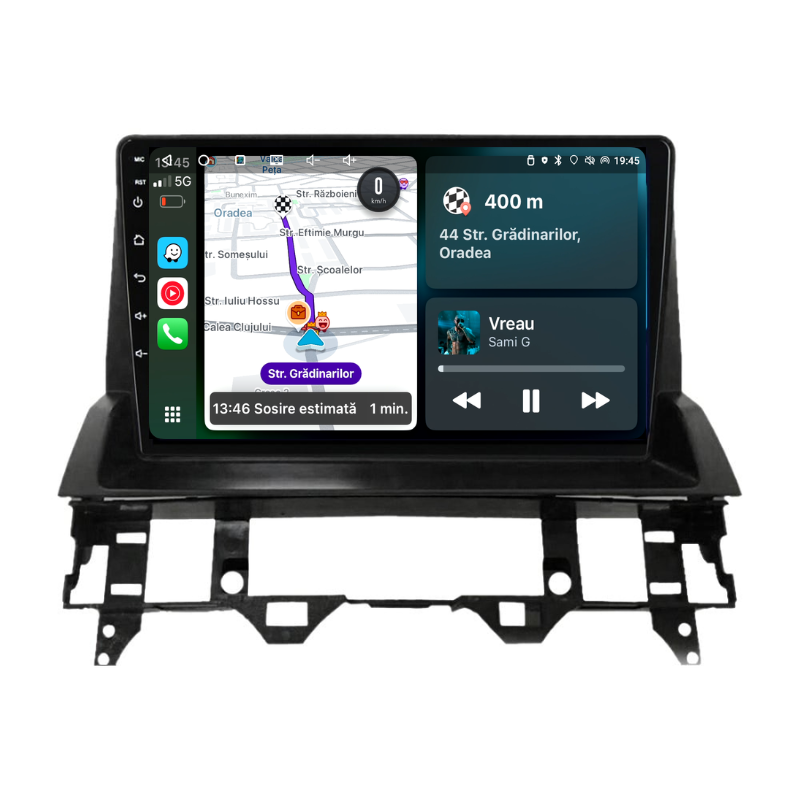 Navigatie Mazda 6 (2002-2008), Ecran 9 inch, Carplay / Android auto, Youtube, Waze