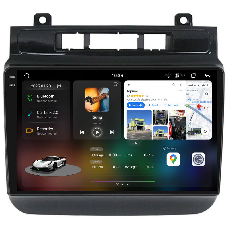 Navigatie Volkswagen Touareg 7p (2010-2018), Ecran 9 inch, Carplay / Android auto, Youtube, Waze