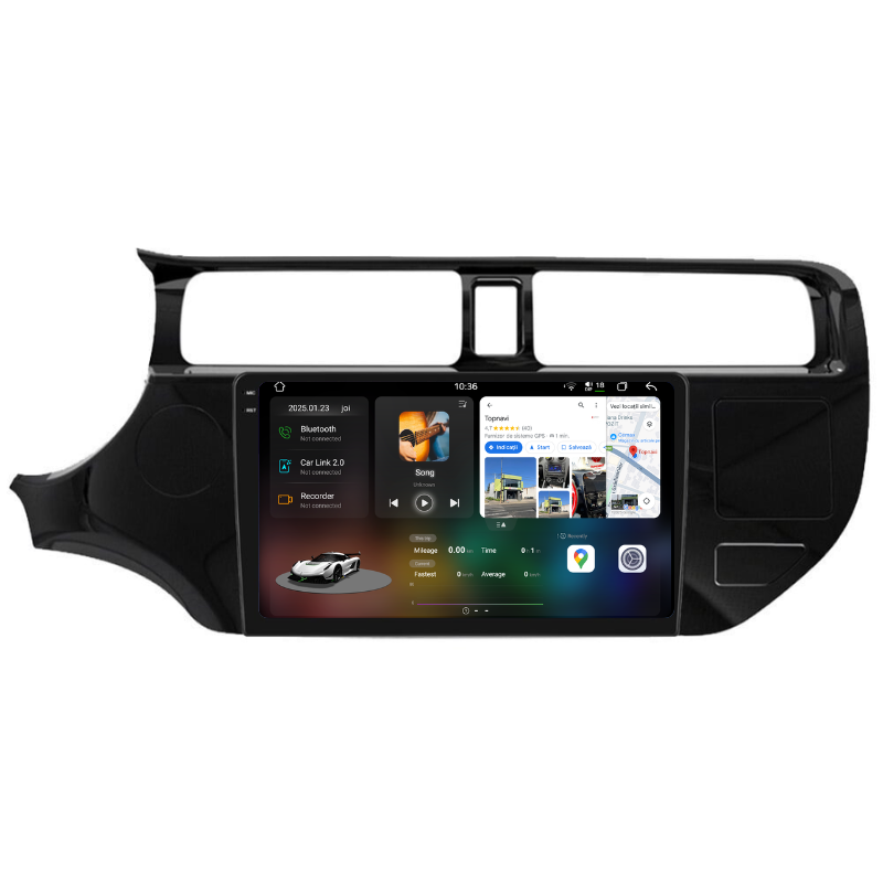Navigatie Kia RIO K3 (2012-2015), Ecran 9 inch, Carplay / Android Auto, Youtube, Waze