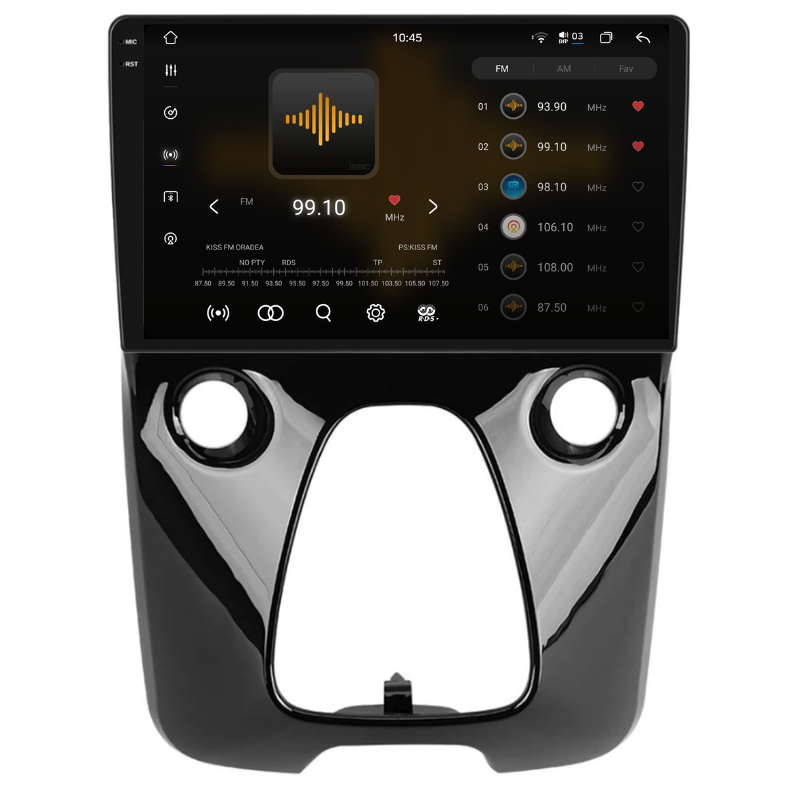 Navigatie Citroen C1 (2014-2022), Ecran 10 inch, Carplay / Android auto, Youtube, Waze