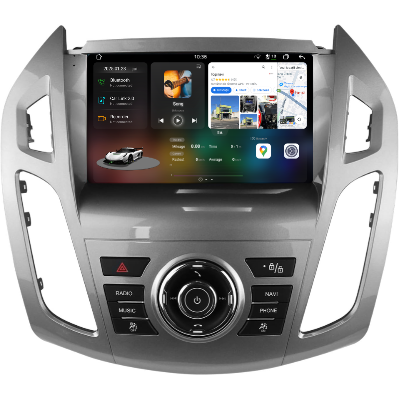 Navigatie Ford Transit Connect (2013-2018), Ecran 9 inch, Carplay / Android auto, Youtube, Waze