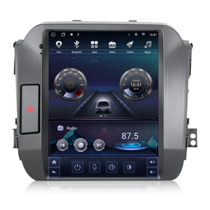 Navigatie Hyundai Santa Fe (2006-2012), Ecran tip tesla 9,7 inch, Carplay / Android auto, Youtube, Waze