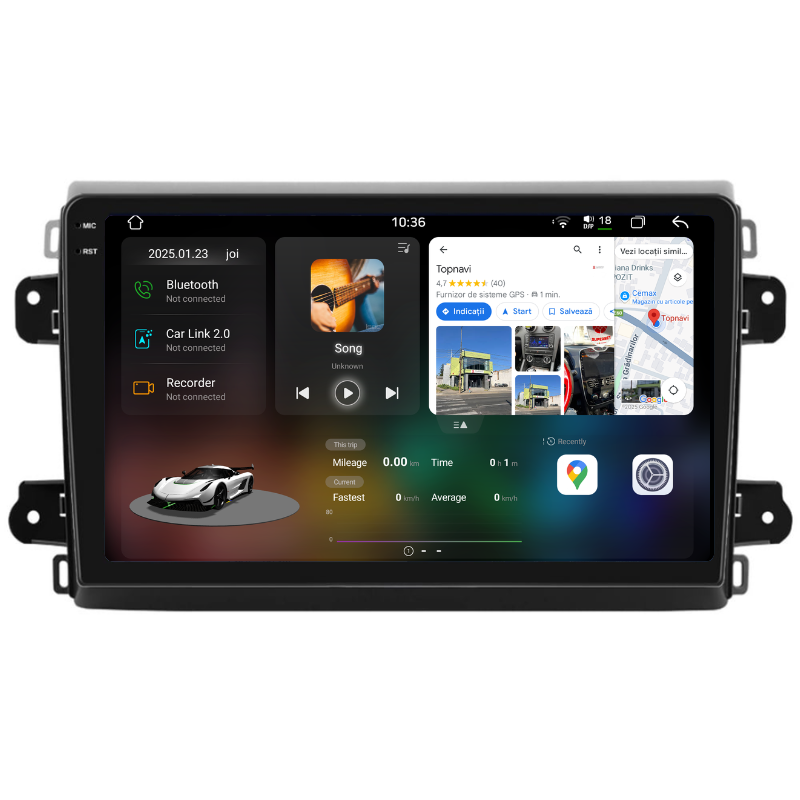 Navigatie Fiat Ducato (2022+), Ecran 9 inch, Carplay / Android auto, Youtube, Waze