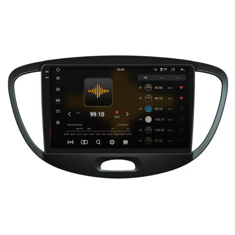 Navigatie Hyundai i10 (2007-2013), Ecran 9 inch, Carplay / Android auto, Youtube, Waze