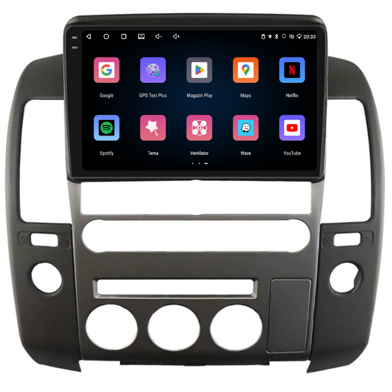 Navigatie Nissan Navara (2004-2014), Ecran 9 inch, Carplay / Android auto, Youtube, Waze