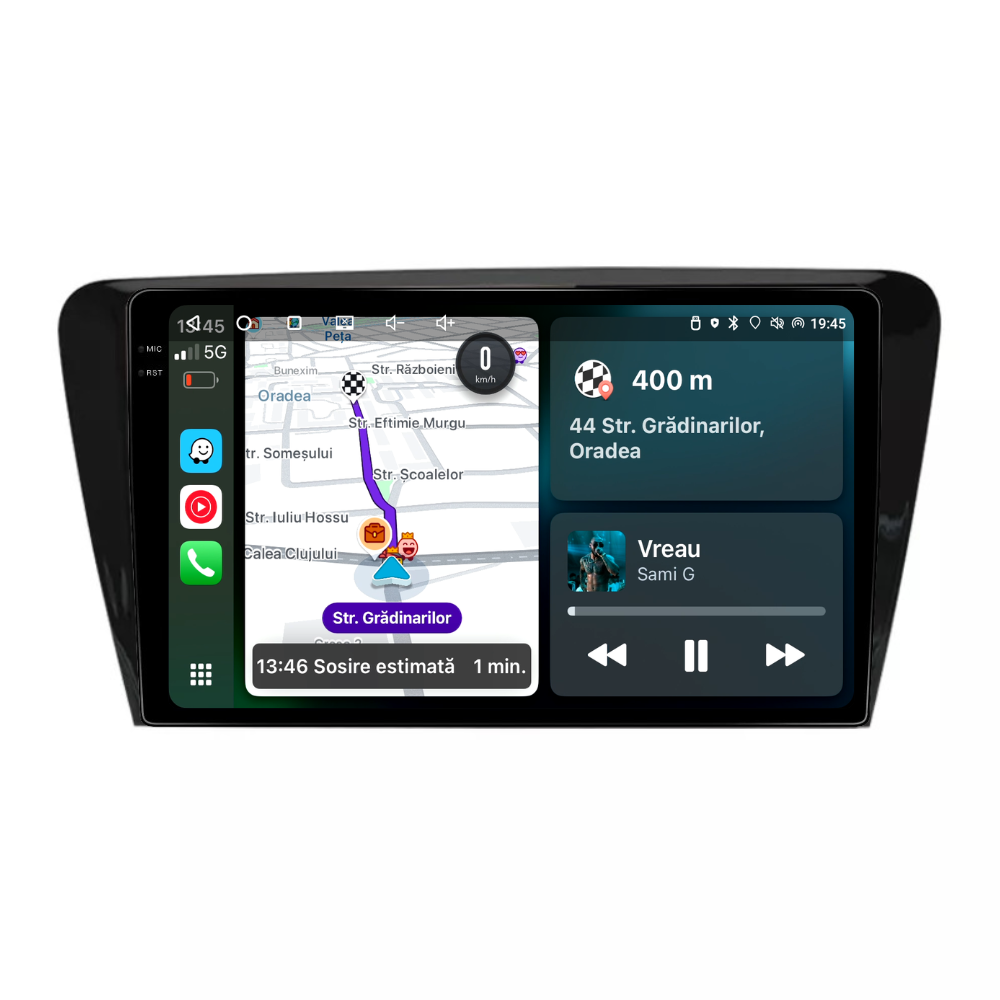 Navigatie Skoda Octavia 3 (2013-2018), Android, Ecran 10", Carplay / Android Auto