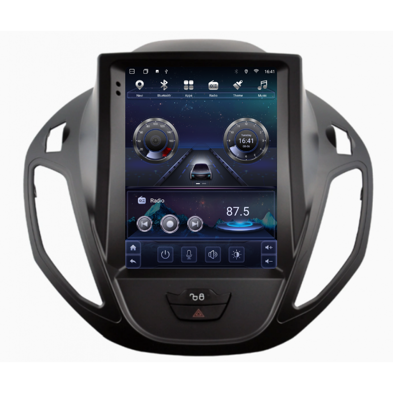 Navigatie Ford B-Max (2014-2018), Ecran tip tesla 9,7 inch, Carplay / Android auto, Youtube, Waze
