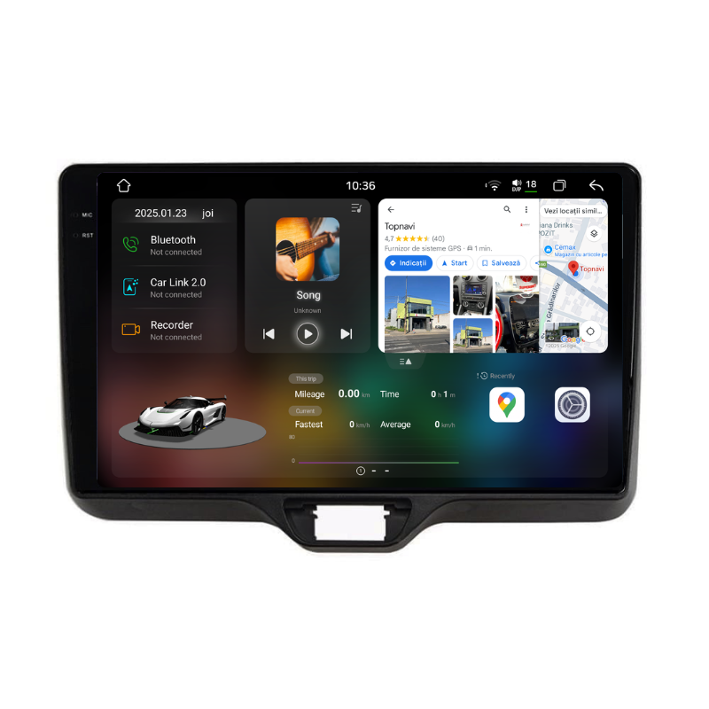 Navigatie Toyota Yaris (2018-2025), Ecran 10 inch, Carplay / Android auto, Youtube, Waze