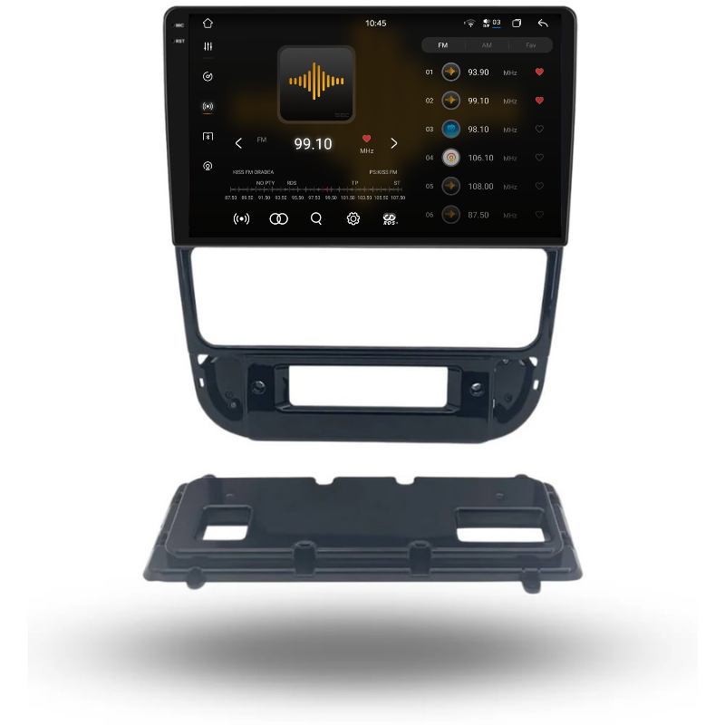 Navigatie Peugeot 406 (1999-2004), Ecran 9 inch, Carplay / Android auto, Youtube, Waze