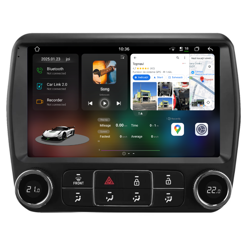 Navigatie Chevrolet Camaro (2010-2015), Ecran 9 inch, Carplay / Android auto, Youtube, Waze