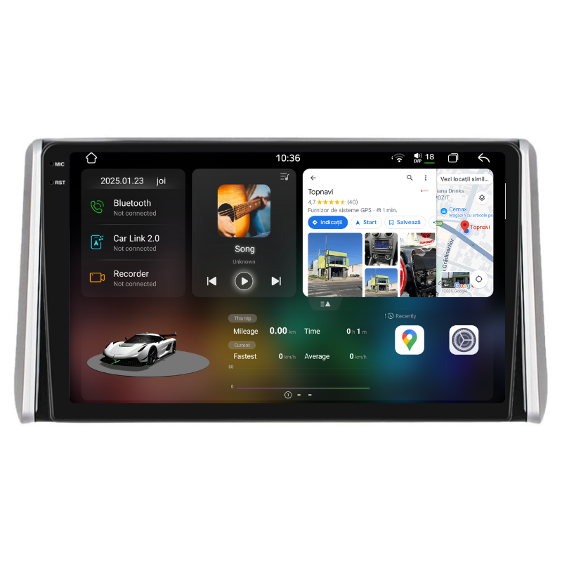 Navigatie Toyota RAV4 (2018+), Ecran 10 inch, Carplay / Android auto, Youtube, Waze