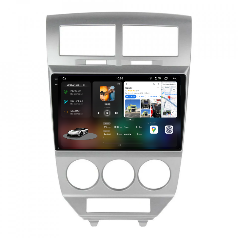 Navigatie Dodge Caliber (2006-2010), Ecran 9 inch, Carplay / Android auto, Youtube, Waze