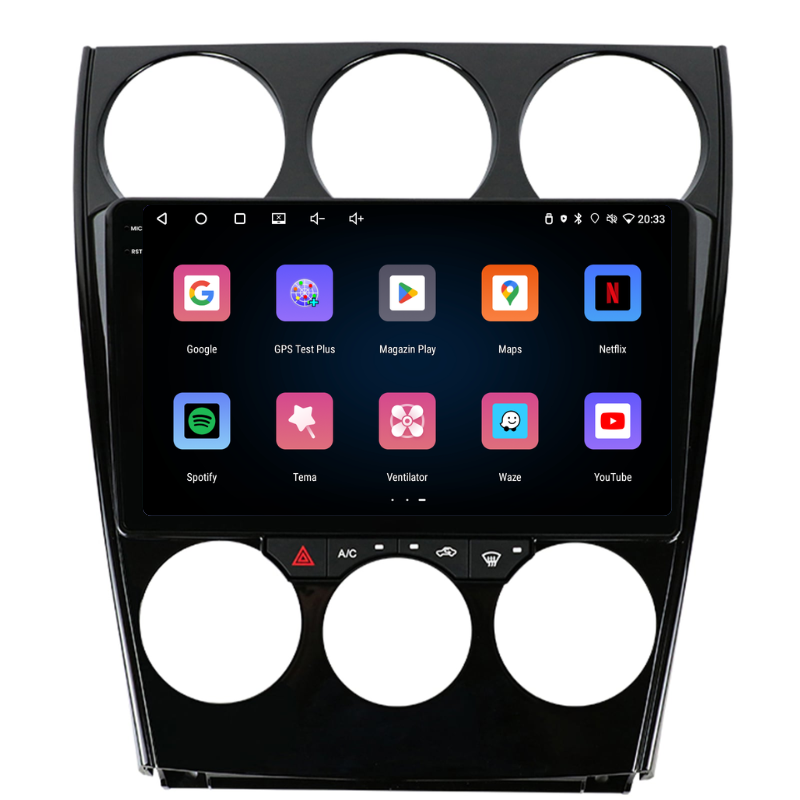 Navigatie Mazda 6 (2002-2008), Ecran 9 inch, Carplay / Android auto, Youtube, Waze