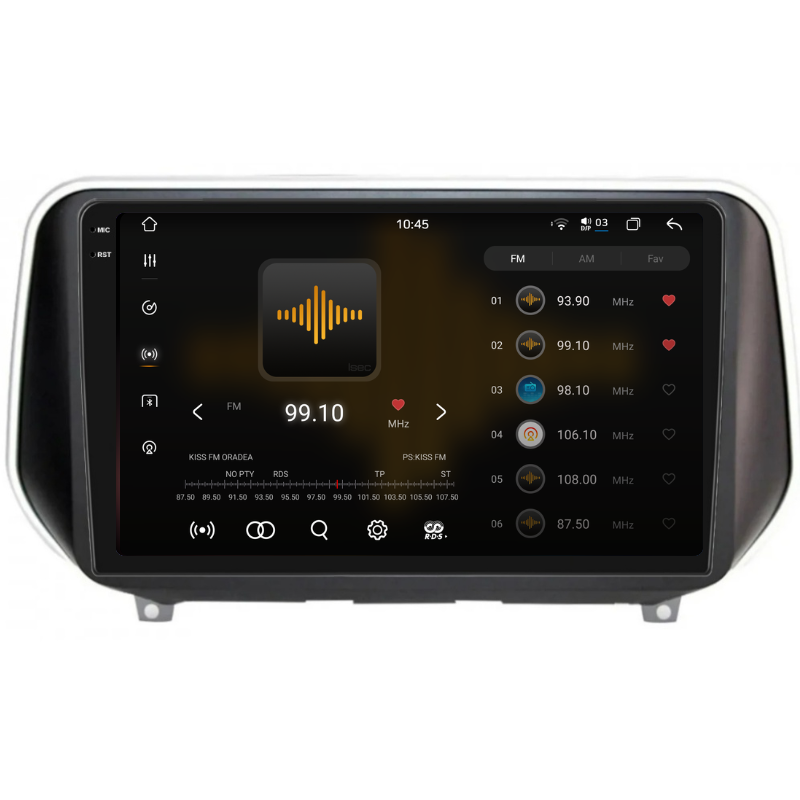 Navigatie Hyundai Santa Fe (2018+), Ecran 10 inch, Carplay / Android auto, Youtube, Waze