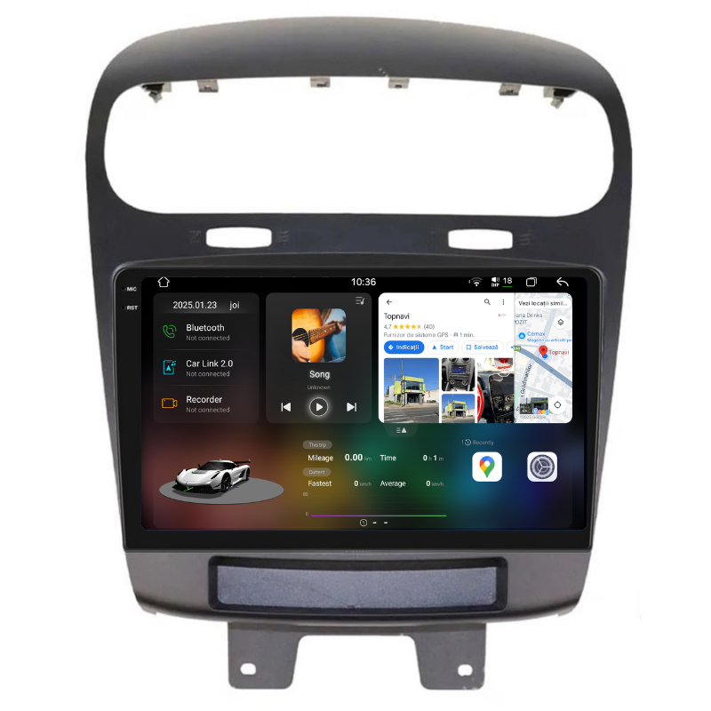 Navigatie Fiat Freemont (2012-2020), Ecran 9 inch, Carplay / Android auto, Youtube, Waze