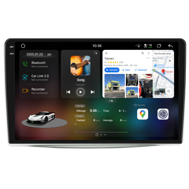 Navigatie Alfa Romeo Mito (2008-2018), Ecran 9 inch, Carplay / Android auto, Youtube, Waze