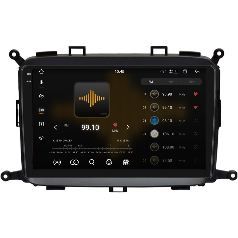 Navigatie Kia Carens (2012-2018), Ecran 9 inch, Carplay / Android Auto, Youtube, Waze