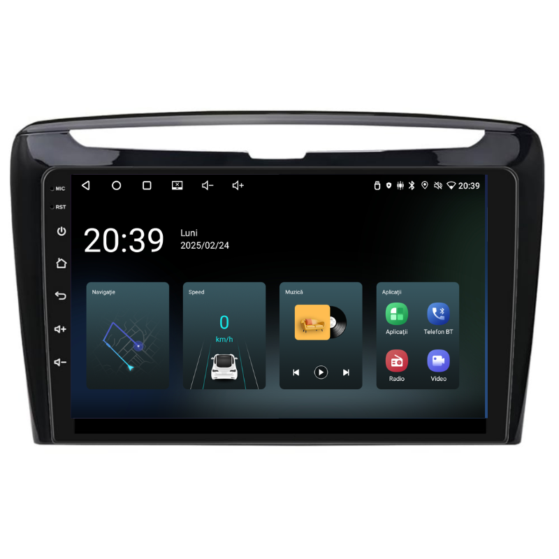 Navigatie Lancia Ypsilon (2012-2020), Ecran 9 inch, Carplay / Android auto, Youtube, Waze