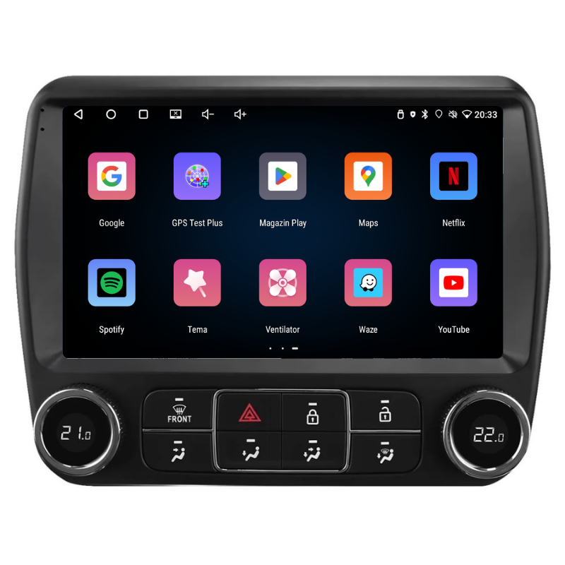 Navigatie Chevrolet Camaro (2010-2015), Ecran 9 inch, Carplay / Android auto, Youtube, Waze